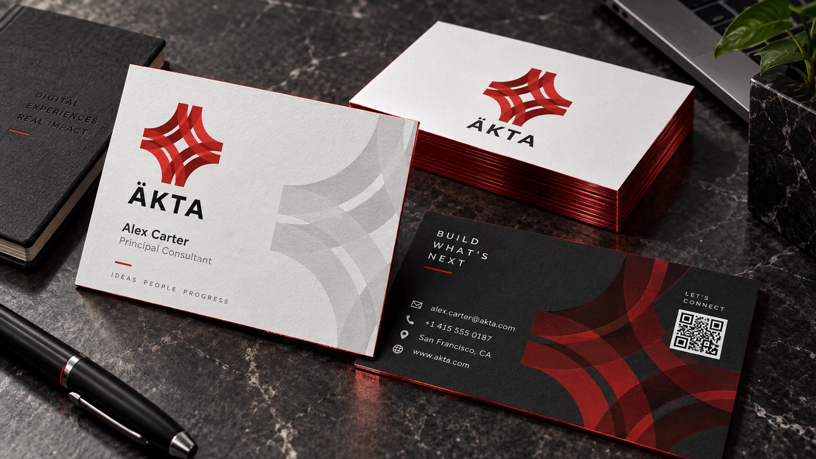 ÄKTA. Business cards