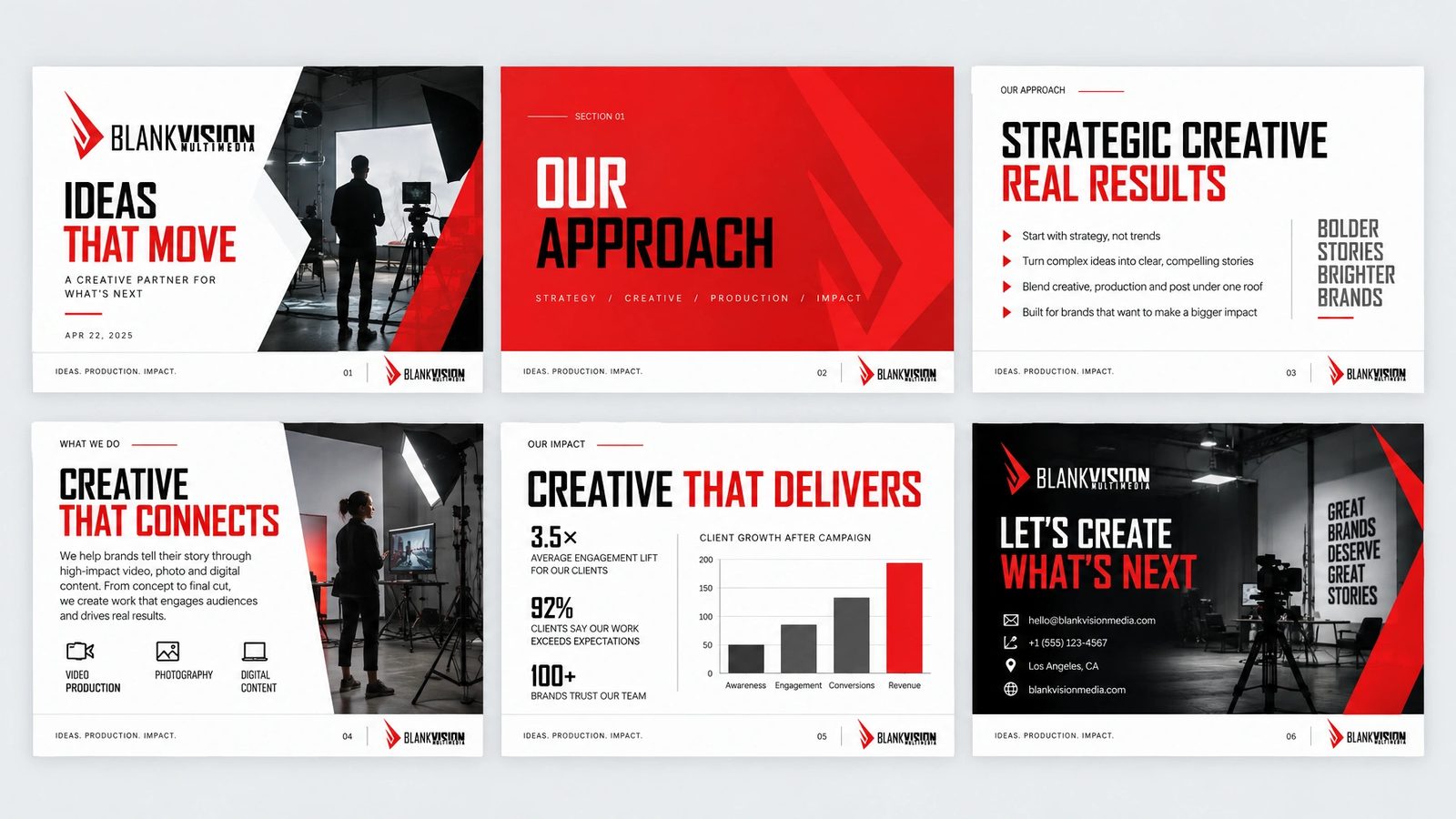 Blank Vision. Presentation template