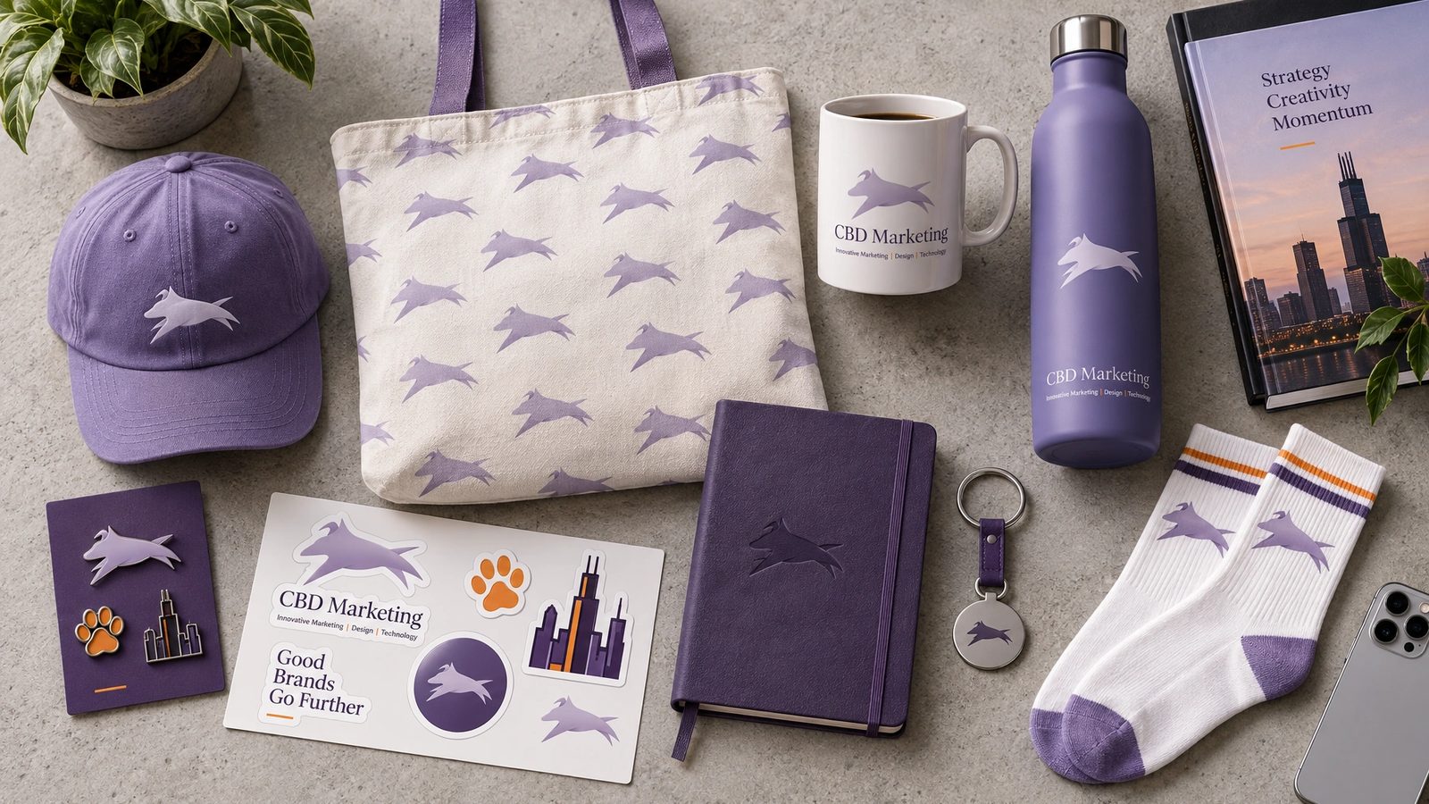 CBD Marketing. Merch collection