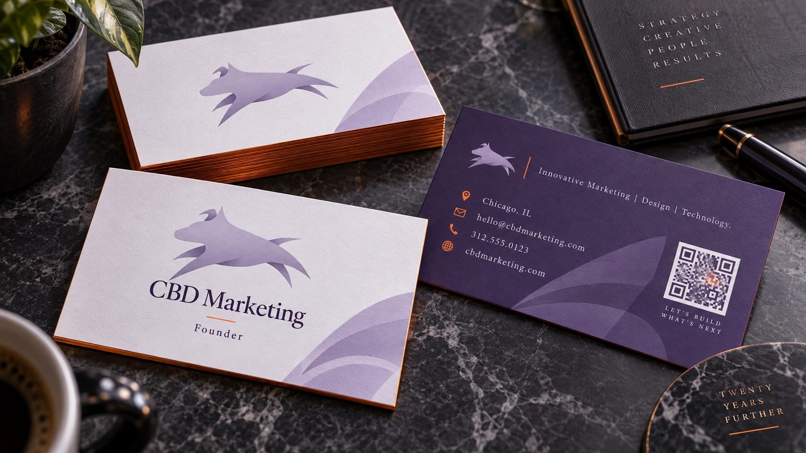 CBD Marketing. Business cards