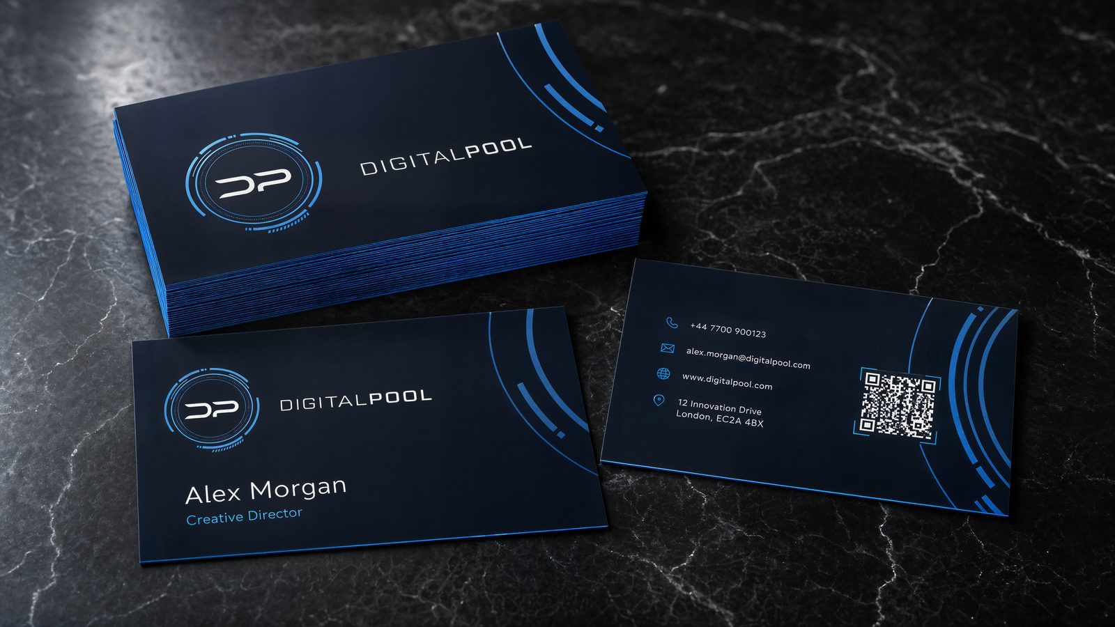 Digital Pool. Business cards