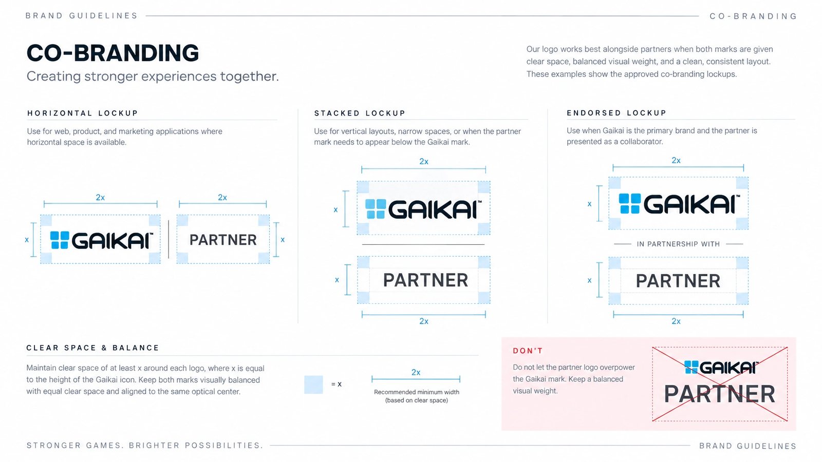 Gaikai. Co-branding lockups