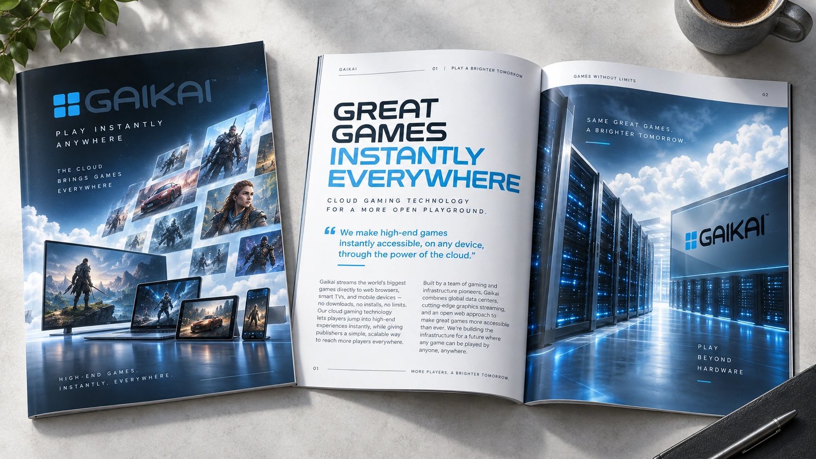 Gaikai. Editorial spread