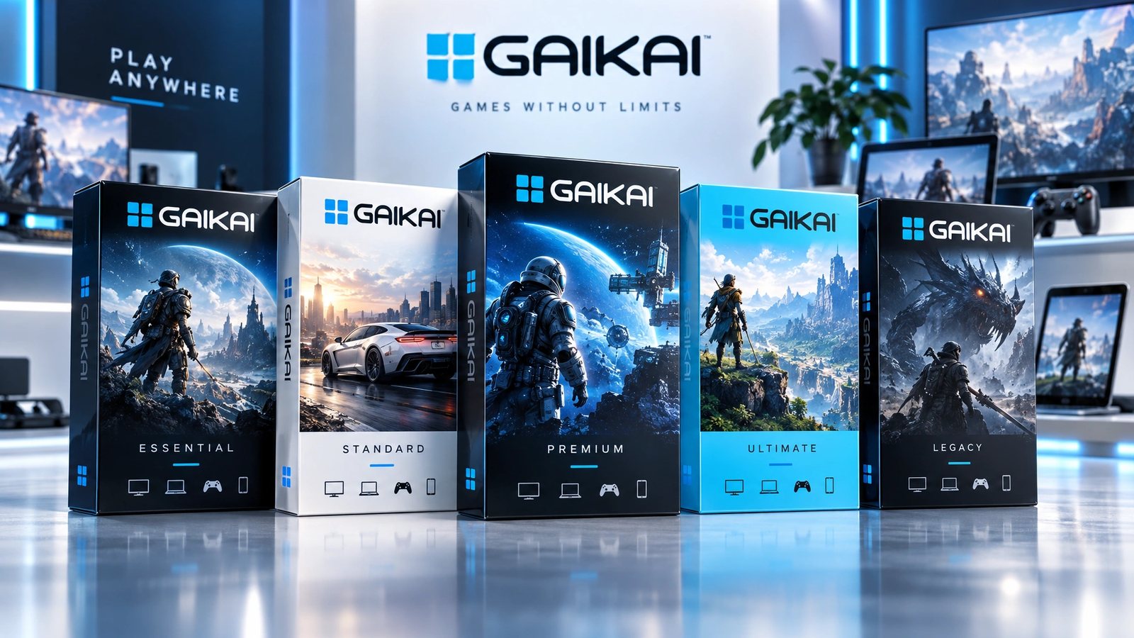 Gaikai. Packaging range