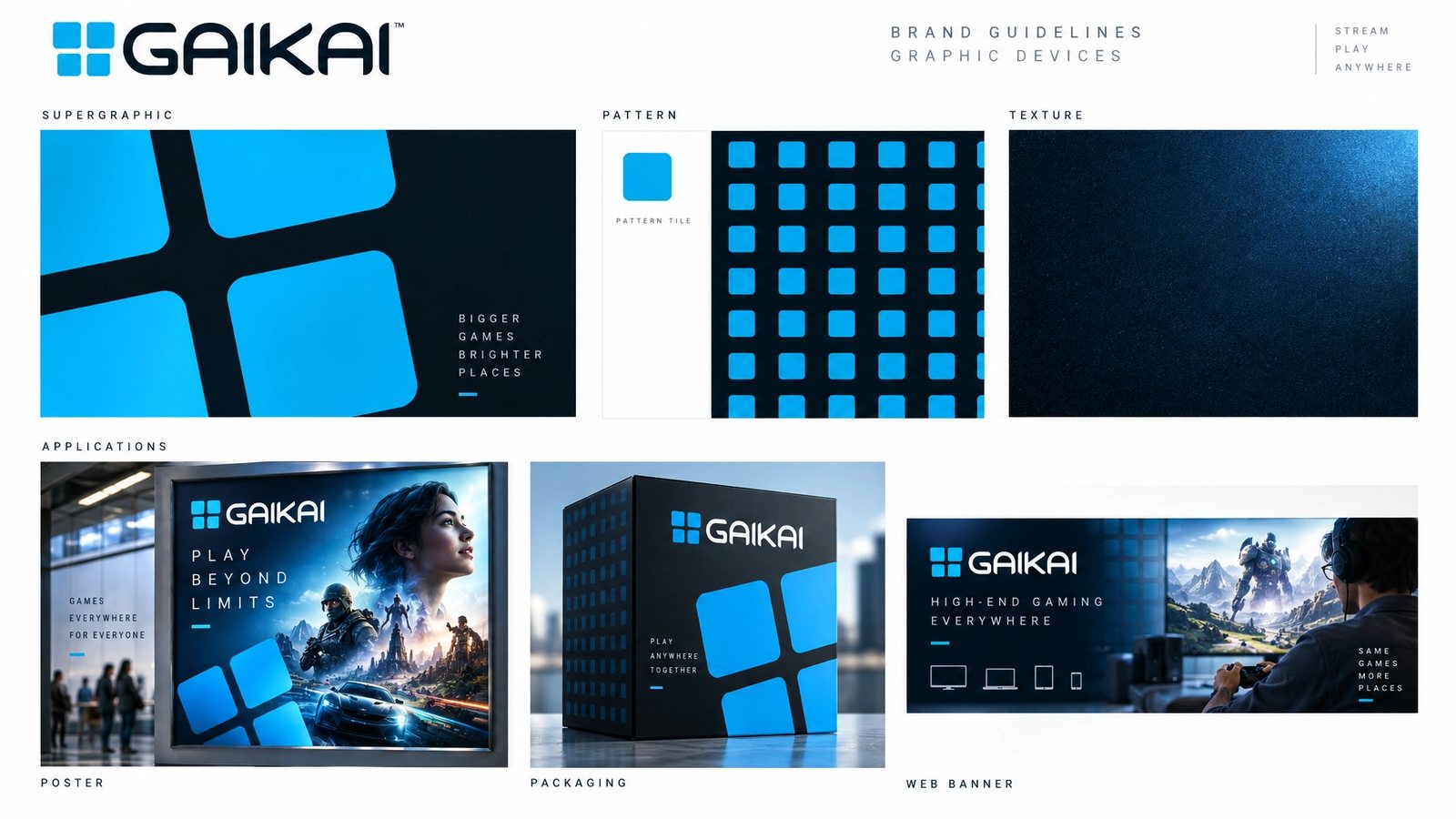 Gaikai. Patterns and graphic devices