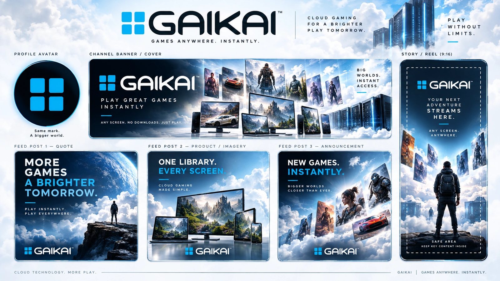 Gaikai. Social kit