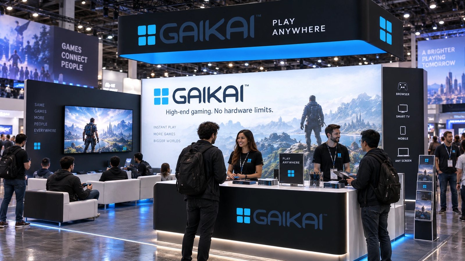 Gaikai. Trade show booth