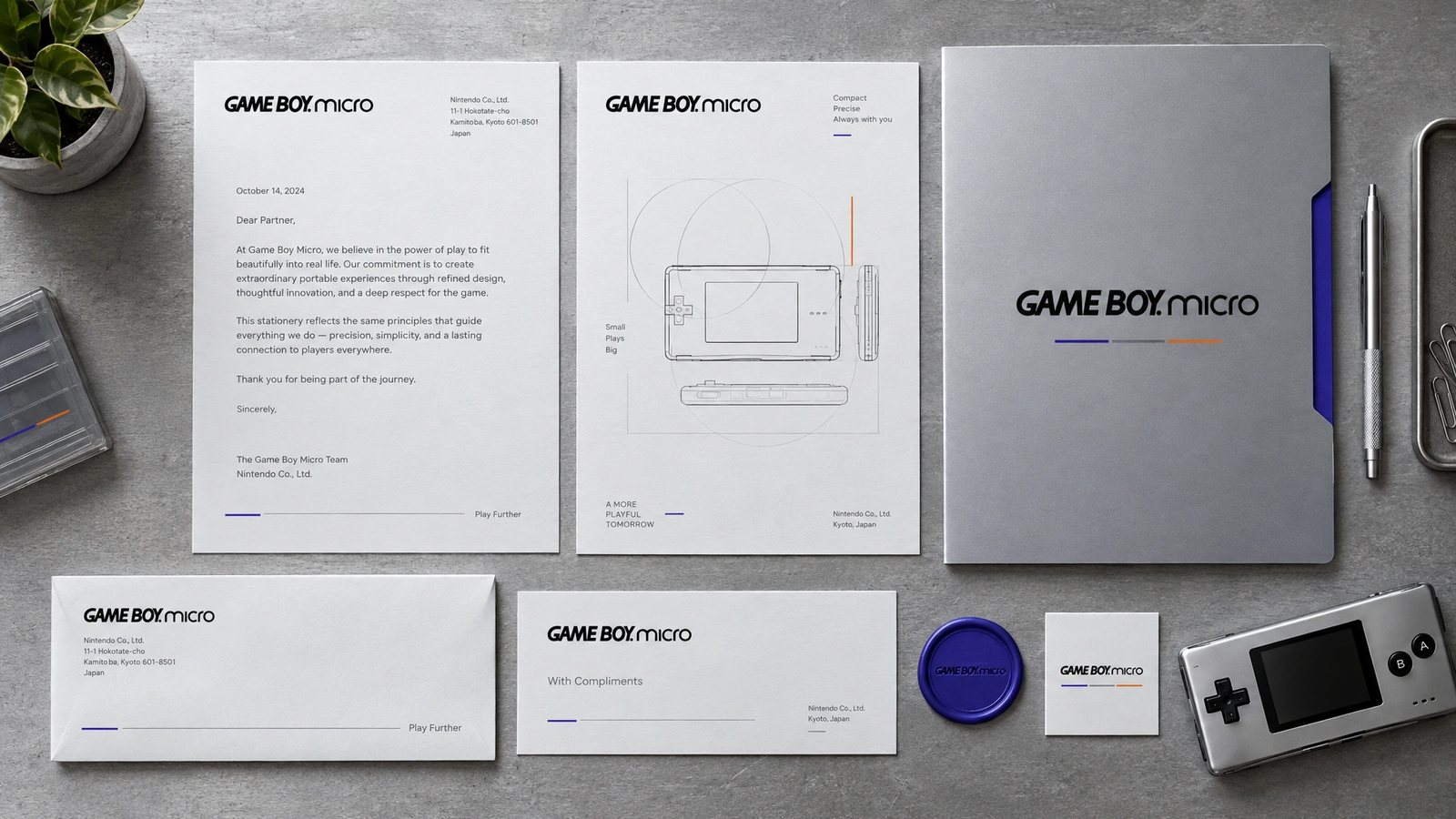 Game Boy Micro. Stationery