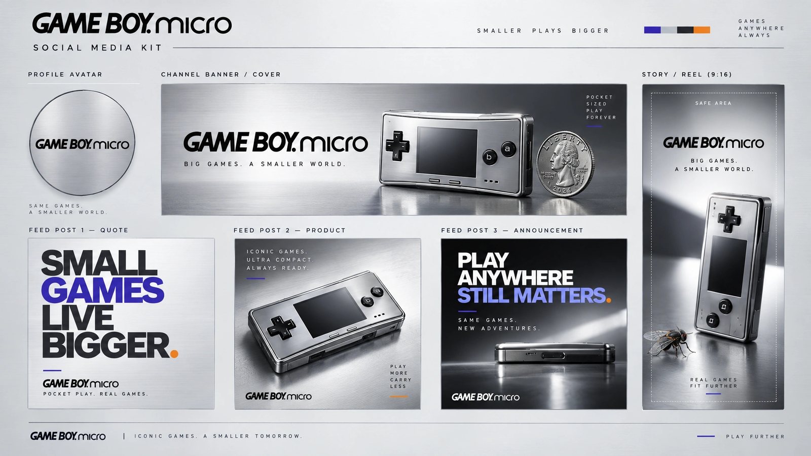 Game Boy Micro. Social kit