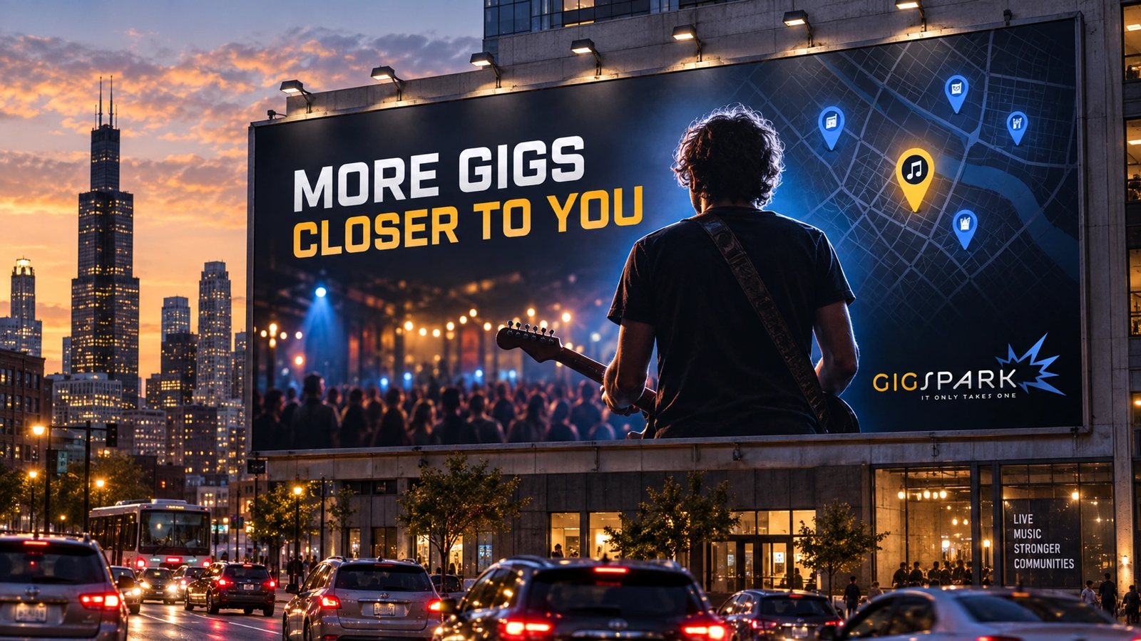 GigSpark. Billboard, More Gigs Closer to You