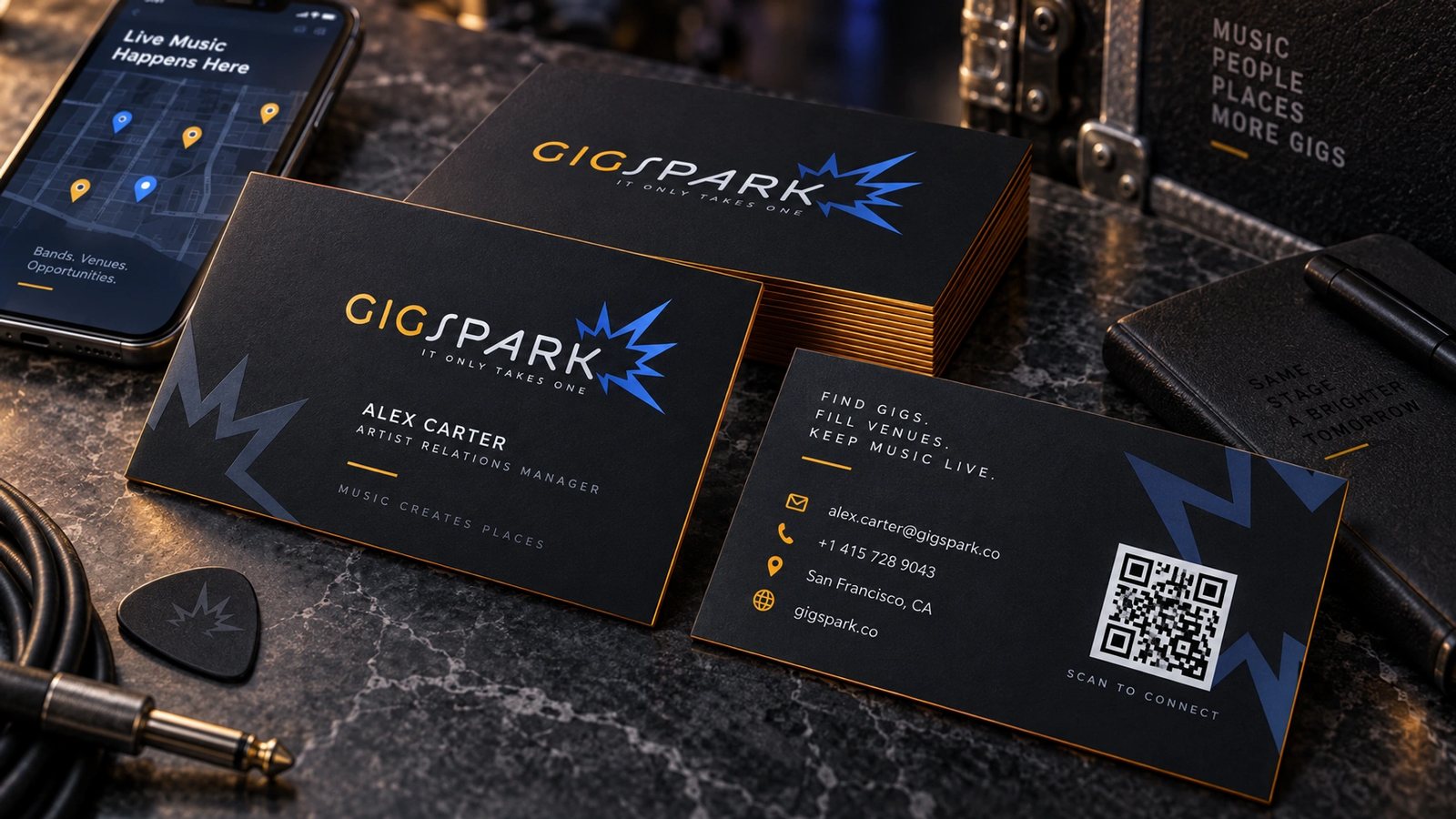 GigSpark. Business cards