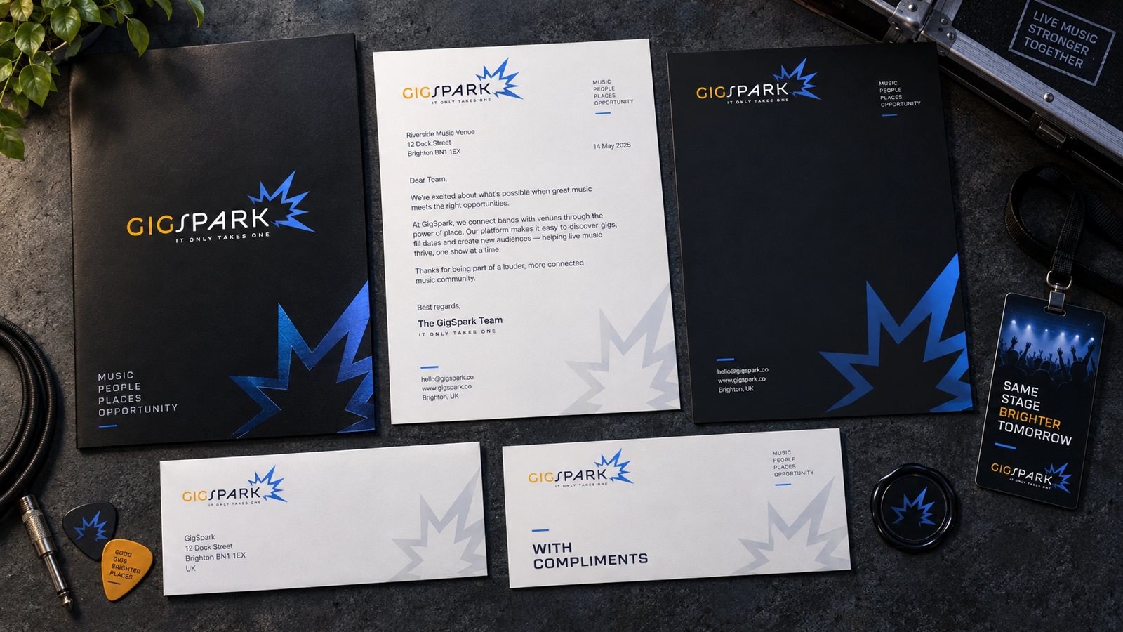 GigSpark. Stationery