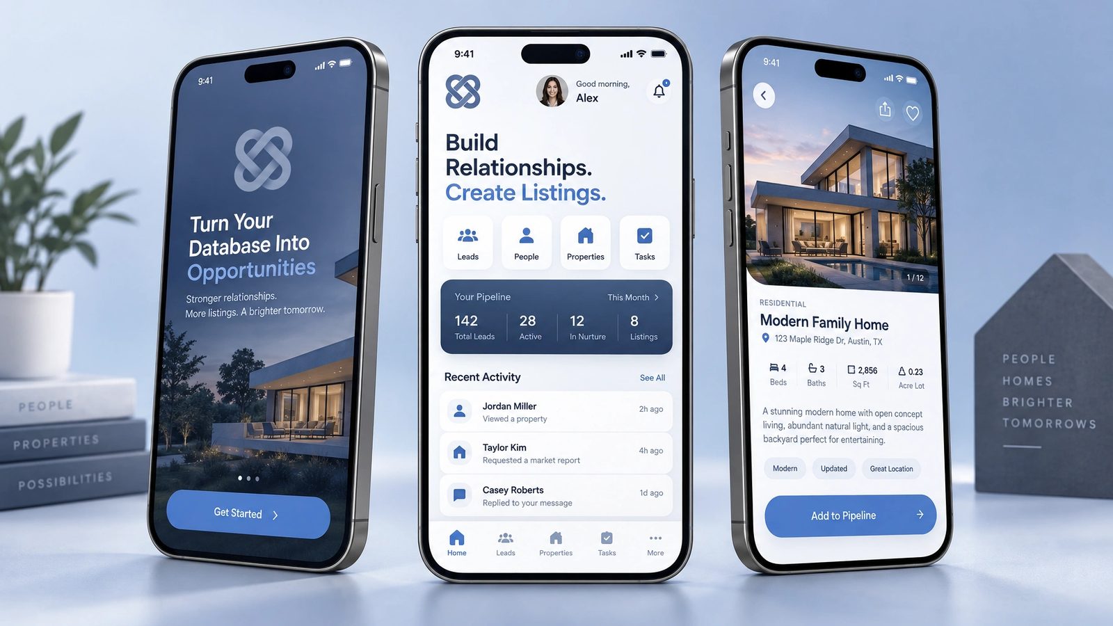 Konneckt. Mobile app screens