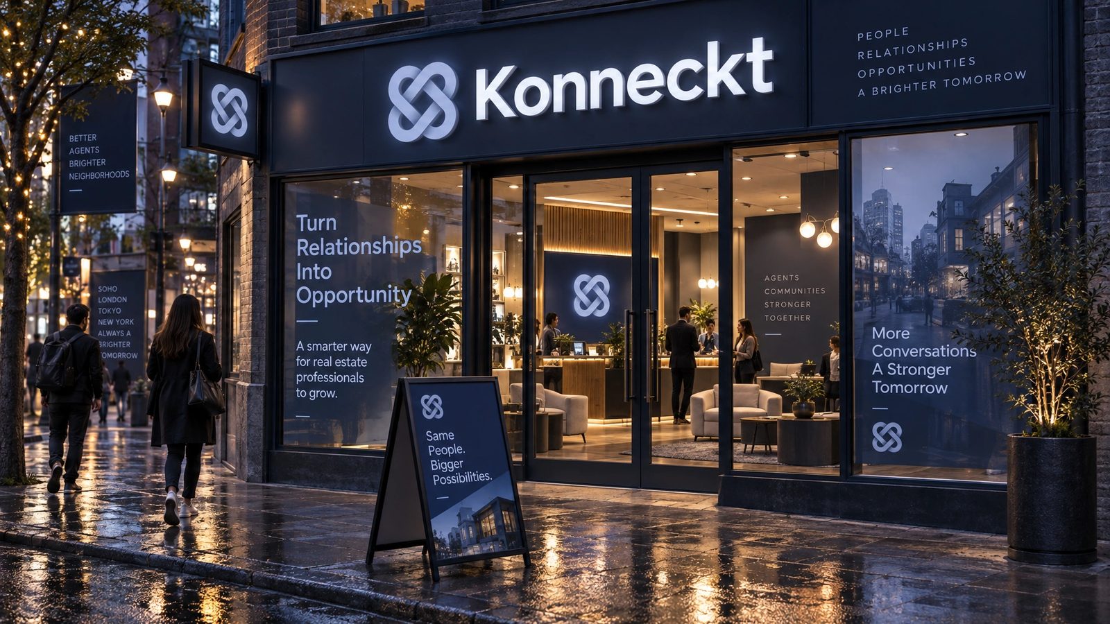 Konneckt. Storefront signage