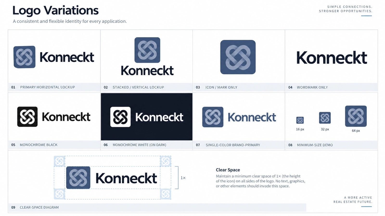 Konneckt. Logo variations sheet