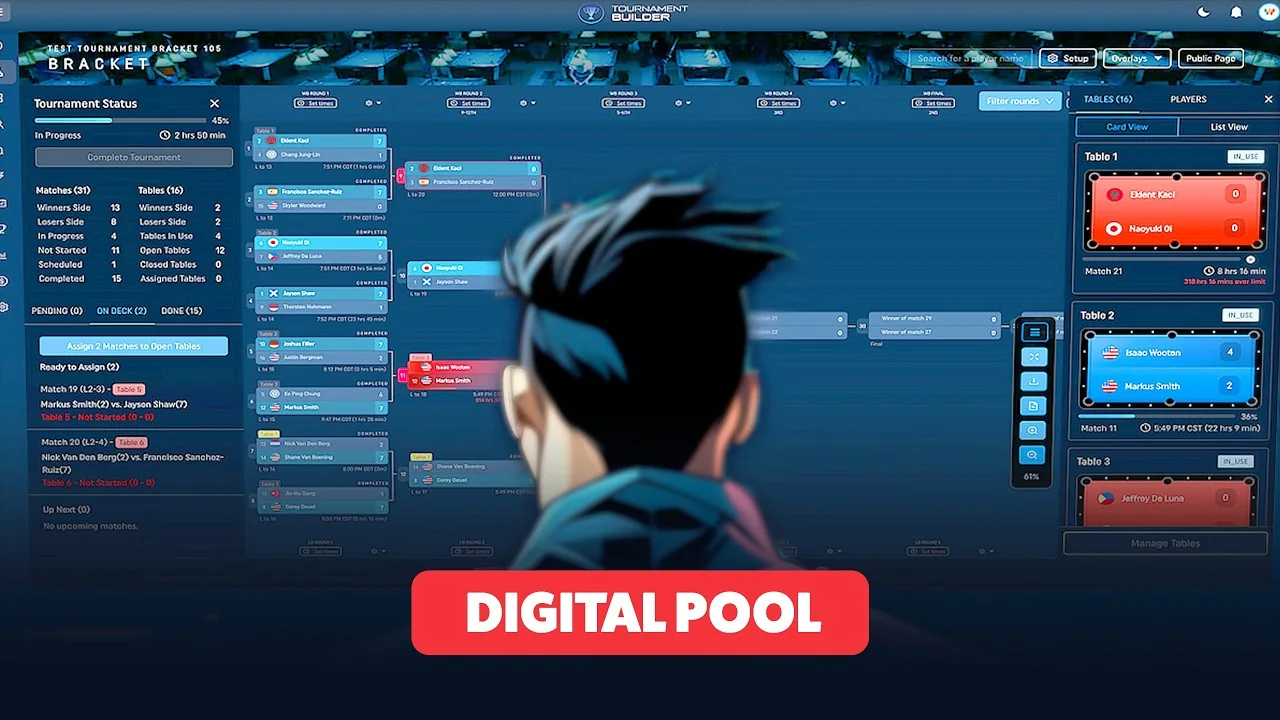 Isaac Wooten interviewed on Talkin' English, Billiard Sports Network, about Digital Pool